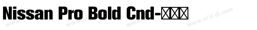 Nissan Pro Bold Cnd字体转换 Nissan Pro Bold Cnd字体转换